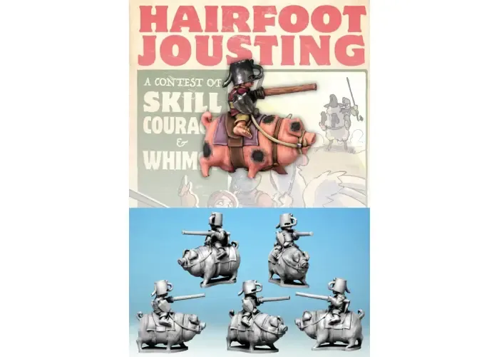 Hairfoot Jouster riding a Pig