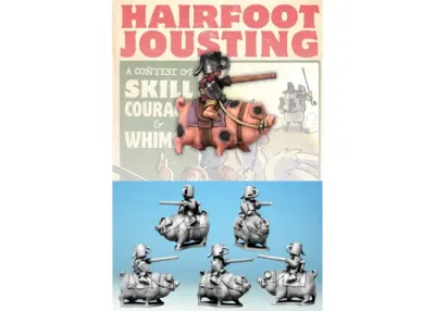Hairfoot Jouster riding a Pig