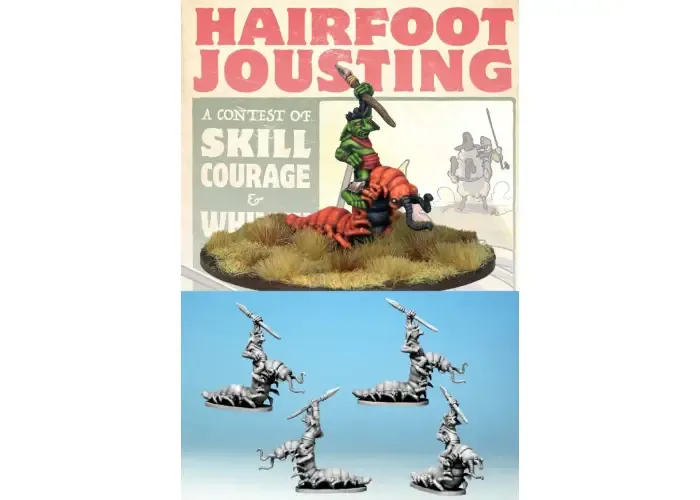 Wartnose Jouster Riding a Centipede