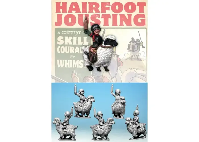 Hairfoot Jouster riding a Sheep