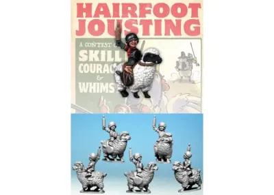 Hairfoot Jouster riding a Sheep