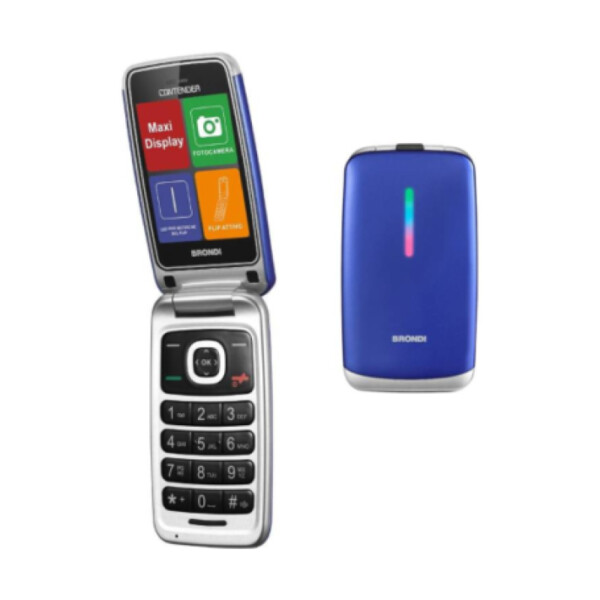 BRONDI CONTENDER DUAL SIM SENIOR PHONE BLU