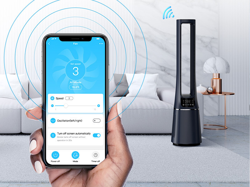 MIDEA Ventilatore purificatore d’aria senza pale AMS150-PBW