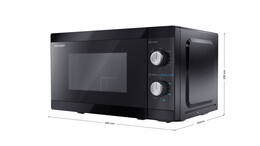 SHARP MICROONDE YC-MG01ES CON GRILL 20L BLACK