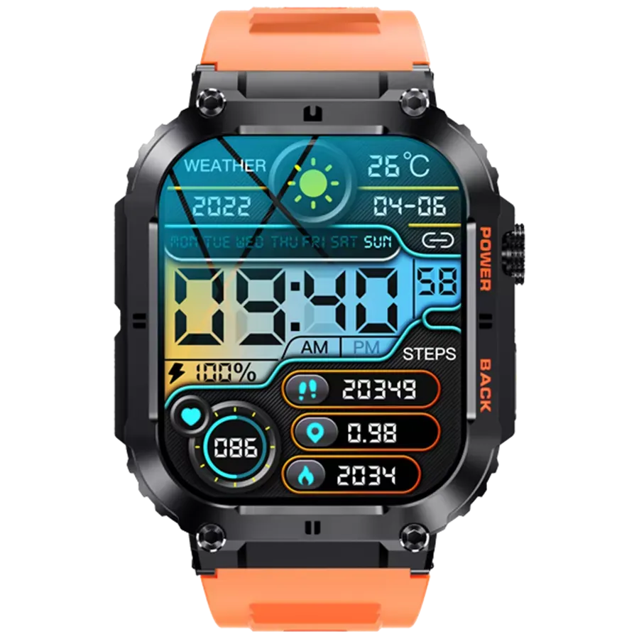 DENVER SMARTWATCH SWC-191 1.96&#39;&#39; CALL ORANGE