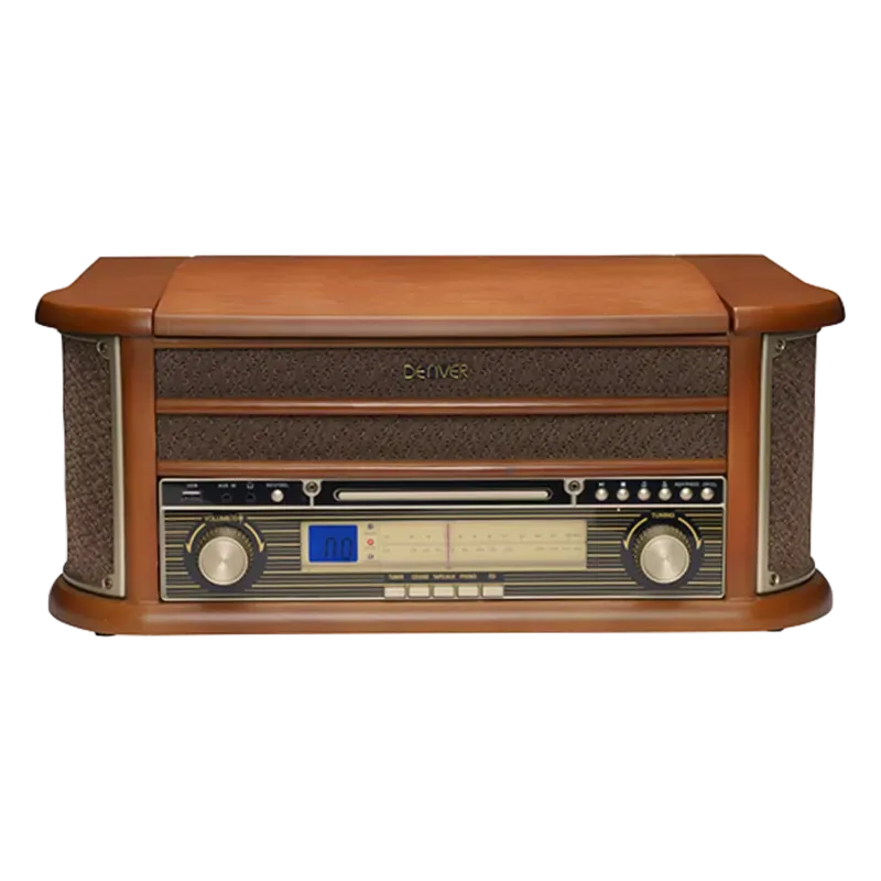 DENVER GIRADISCHI RETRO&#39; SISTEMA MUSICALE MCR-50MK3 MARRONE