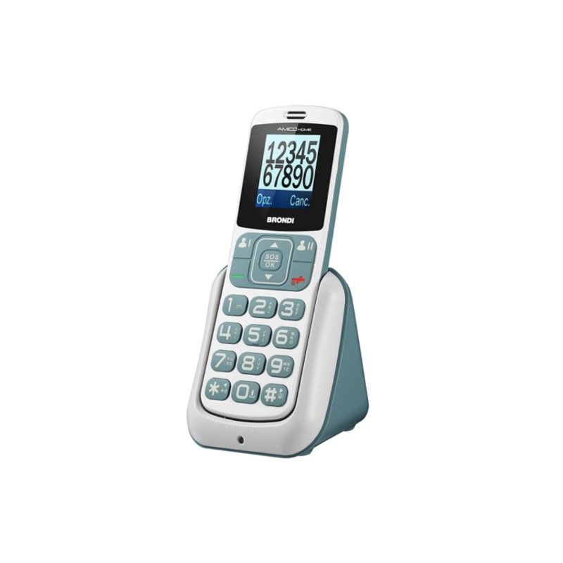 BRONDI SENIOR PHONE AMICO HOME DS WHITE SILVER