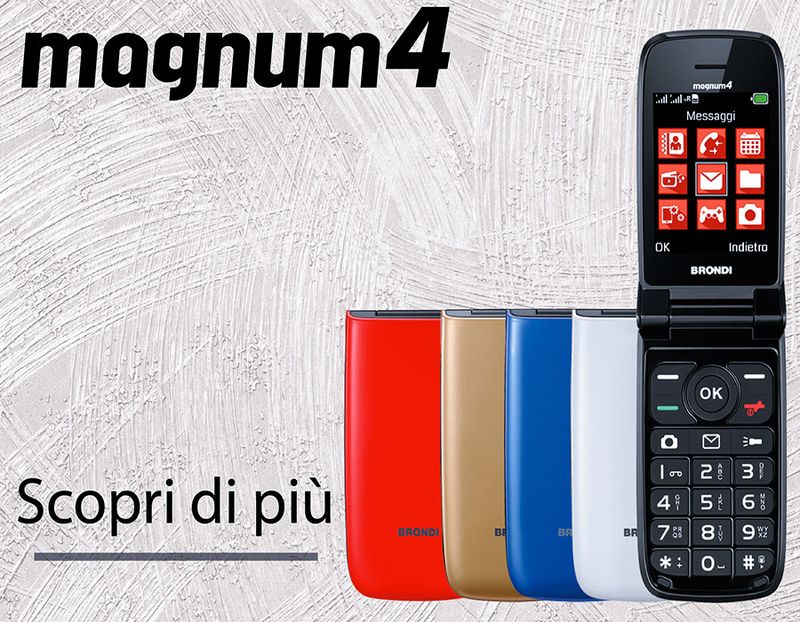 BRONDI SENIOR PHONE MAGNUM 4 RED