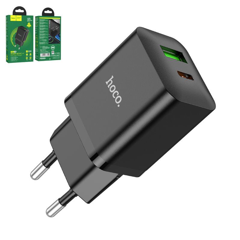 HOCO CARICA BATTERIE N28 PD20W+QC3.0 BLACK