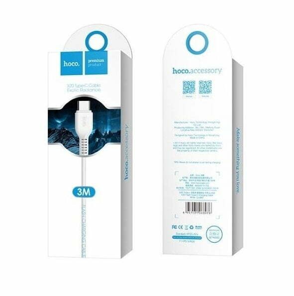 HOCO CAVO DATI X20 USB - TYPE-C FLASH CHARGING 3MT BIANCO