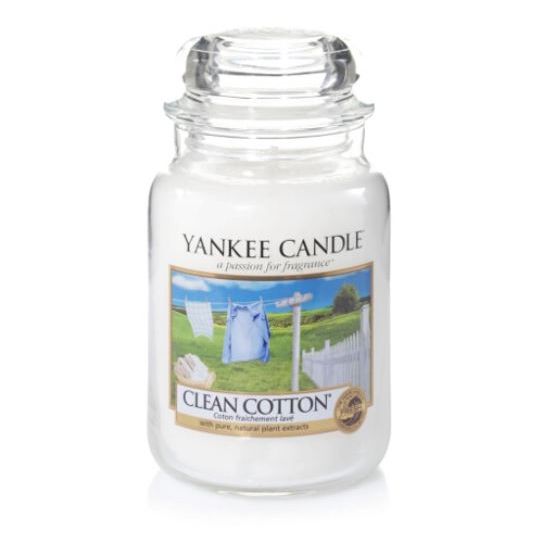 Yankee Candle Candela profumata Giara grande Clean Cotton
