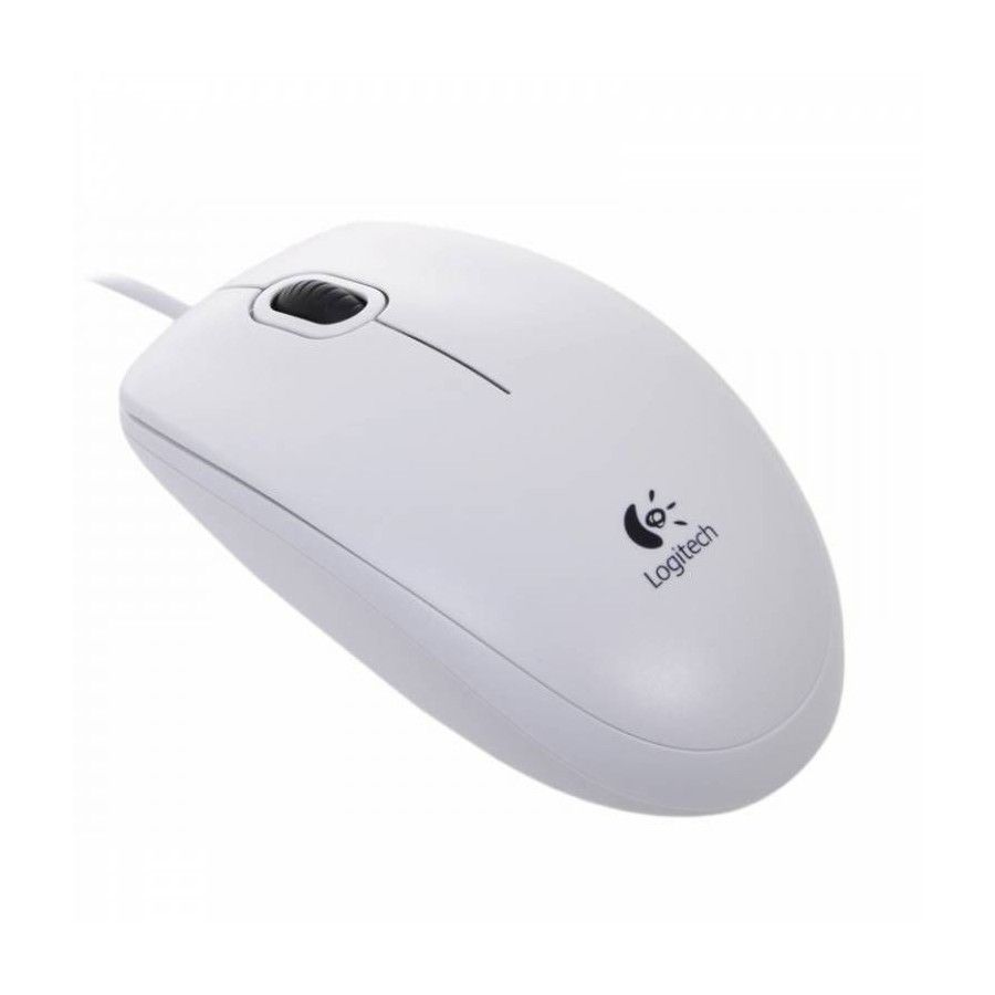 LOGITECH MOUSE OPTICAL B100 WHITE
