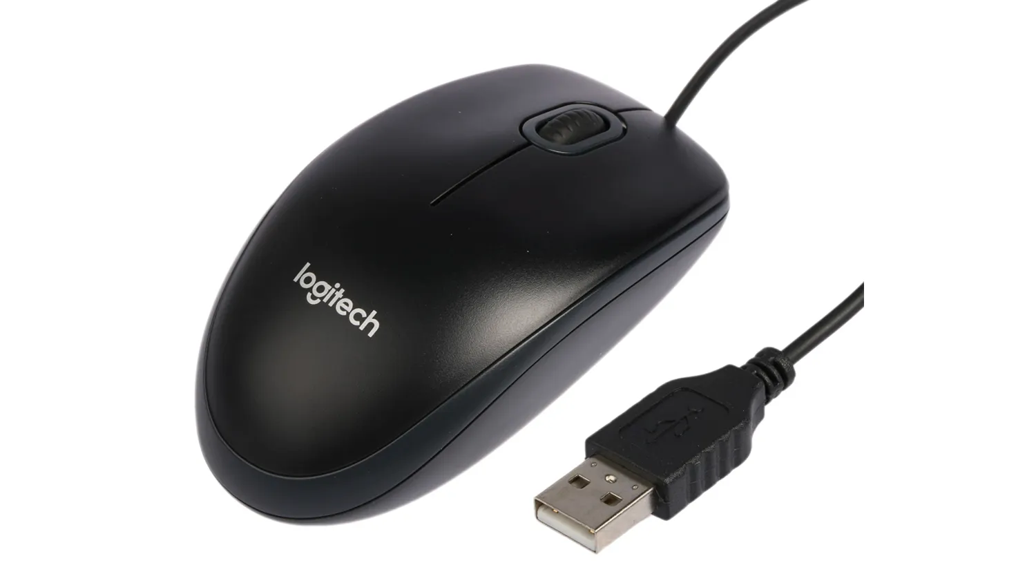 LOGITECH MOUSE OTTICO USB B100 BLACK