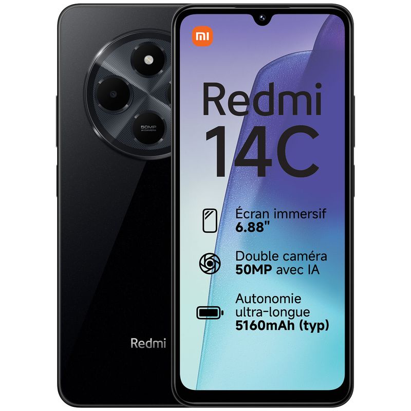 XIAOMI REDMI 14C 8/128 GB EUR MIDNIGHT BLACK