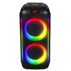 DENVER BPS-355 SPEAKER BLUETOOTH 2 WOOFER 8&#39;&#39; LED TWS TELECOMANDO