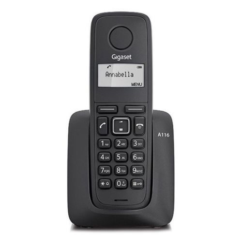 CORDLESS GIGASET A116 DECT PHONE BLACK