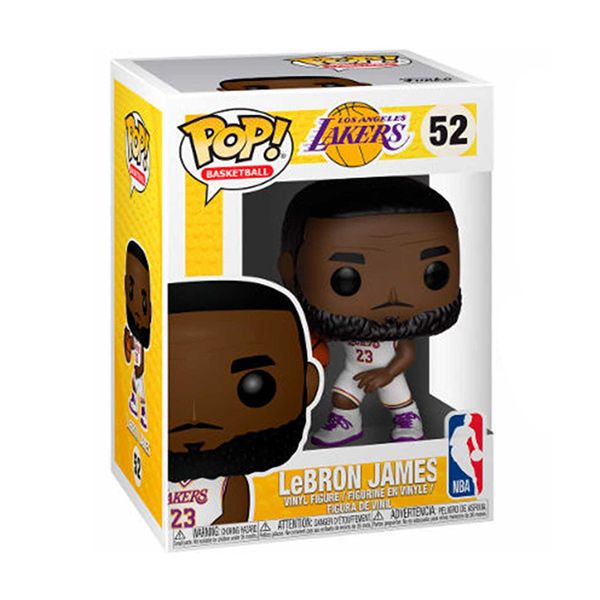 FUNKO POP! NBA: LEBRON JAMES (LAKERS WHITE UNIFORM) (52)
