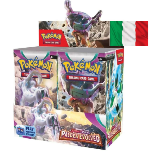 Box Pokemon Scarlatto e Violetto - 02 Evoluzioni a Paldea (Box 36 Bustine) ITA