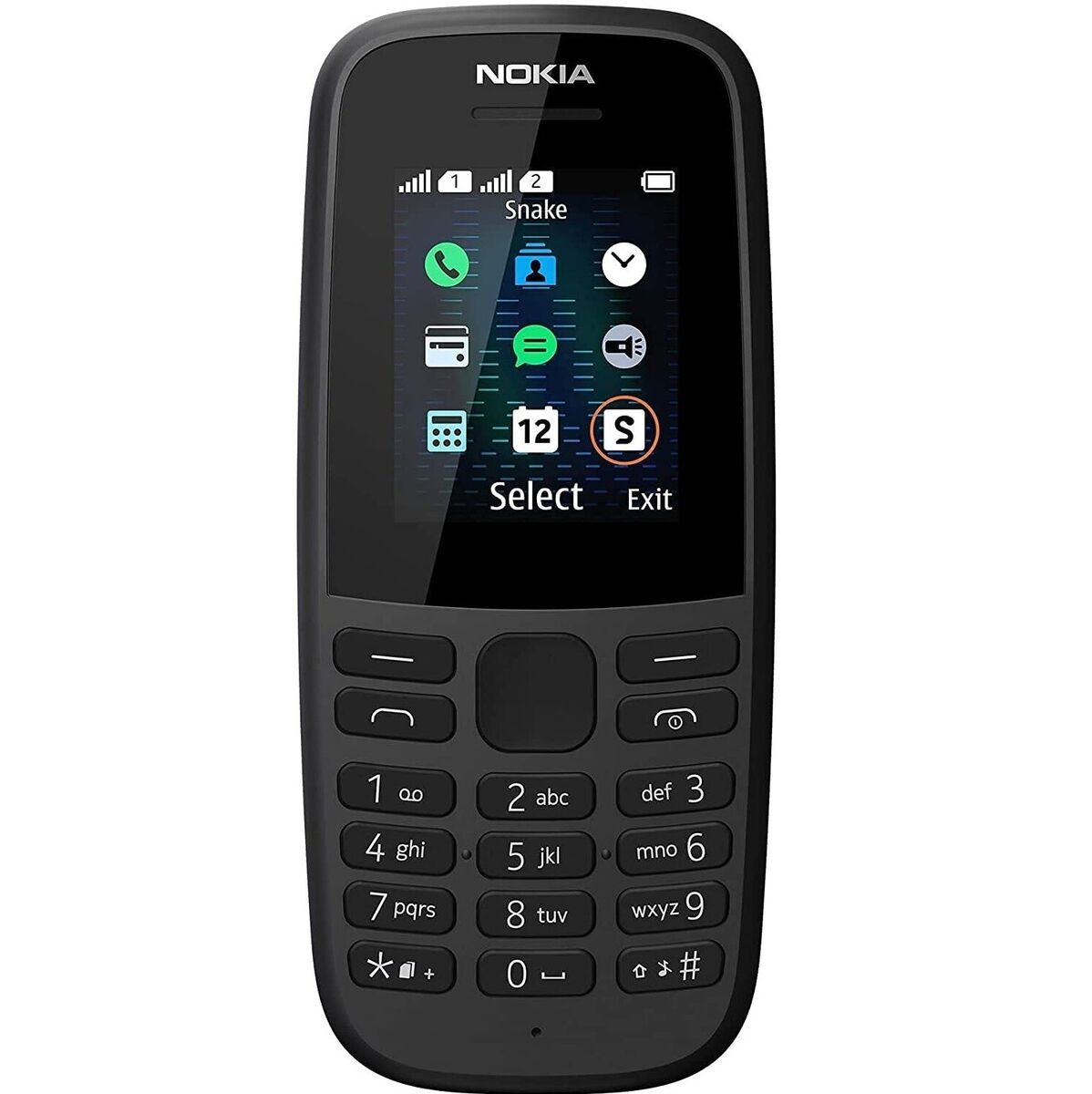 NOKIA 105 2019 GMS IMPORT BLACK