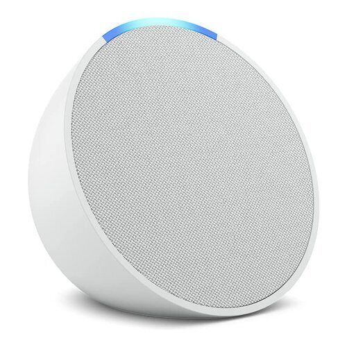 Echo Pop Altoparlante Bluetooth intelligente con Alexa Bianco ghiaccio