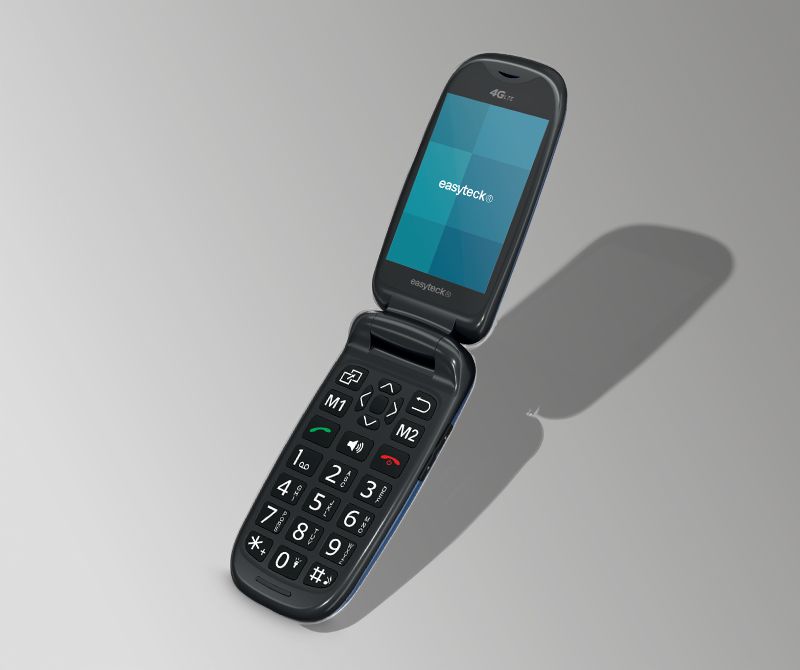 EASYTECK F500 4G FOLD SENIOR PHONE BLUE