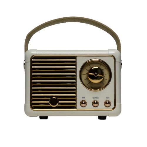 DENVER BTP-203 MINI SPEAKER BLUETOOTH DESIGN RETRO BIANCA