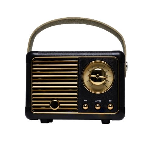 DENVER BTP-203 MINI SPEAKER BLUETOOTH DESIGN RETRO NERO