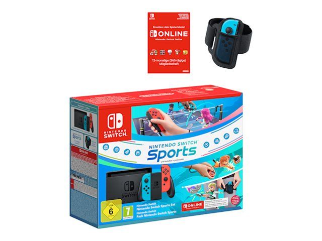 Switch Console 1.1 Neon Blue / Neon Red + Switch Sport + Fascia + 12 Mesi NSO