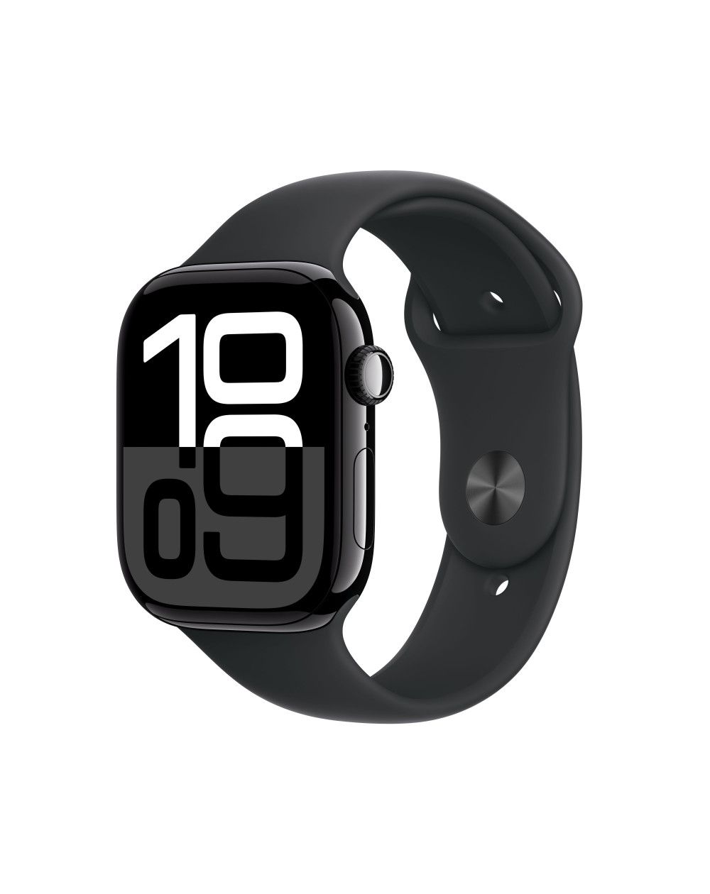 Apple Watch Series 10 GPS + Cellular 46mm Jet Nero Cassa Alluminio con Nero Sport Band - S/M