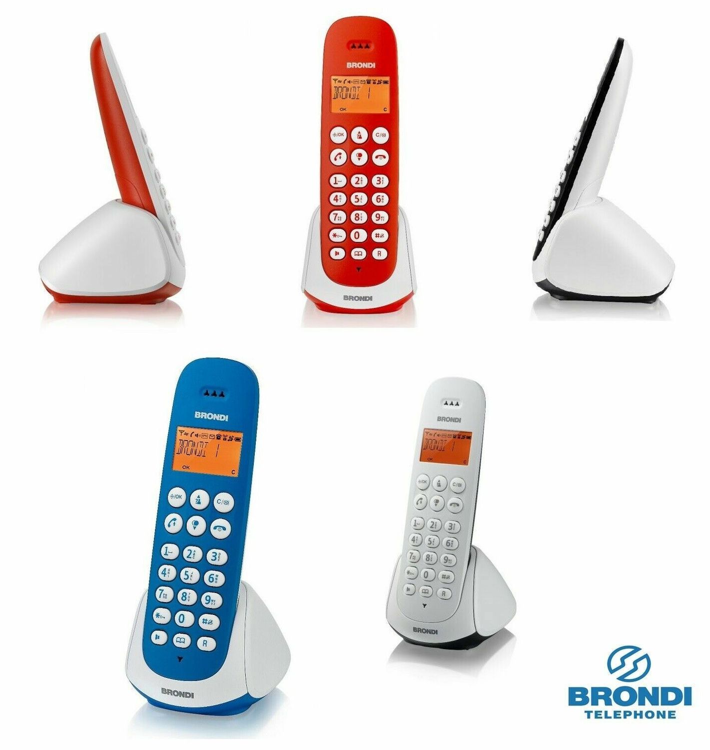 CORDLESS BRONDI DECT ADARA VIVAVOCE WH/CB