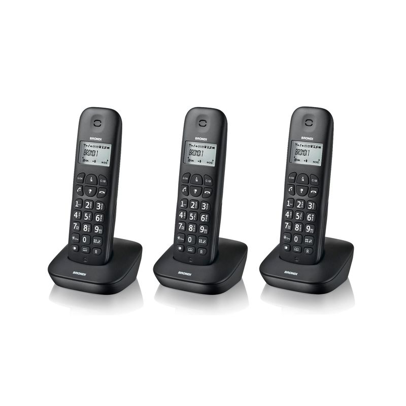 CORDLESS BRONDI GALA TRIO ECO DECT NERO