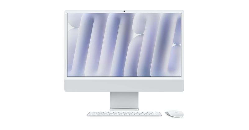 APPLE IMAC 24&#39;&#39; RETINA 4K M4 10 core CPU 10 core GPU 256 SSD 16GB RAM MAGIC KEYBOARD con TOUCH ID ARGENTO