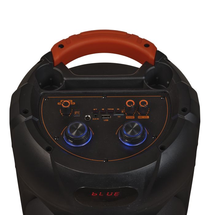 DENVER BPS-459 SPEAKER BLUETOOTH 2 WOOFER 8&#39;&#39; 2X200W LED USB AUX MIC TELECOMANDO