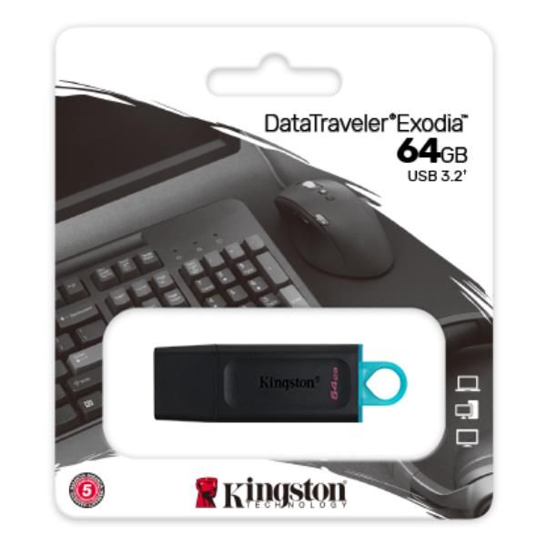 KINGSTON MEMORIA USB 64GB 3.2 DTX/64B