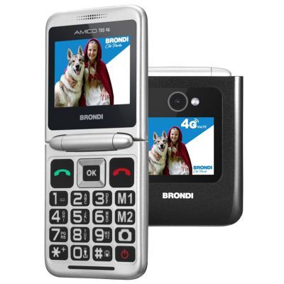 BRONDI AMICO TUO 4G SENIOR PHONE SOS BLACK
