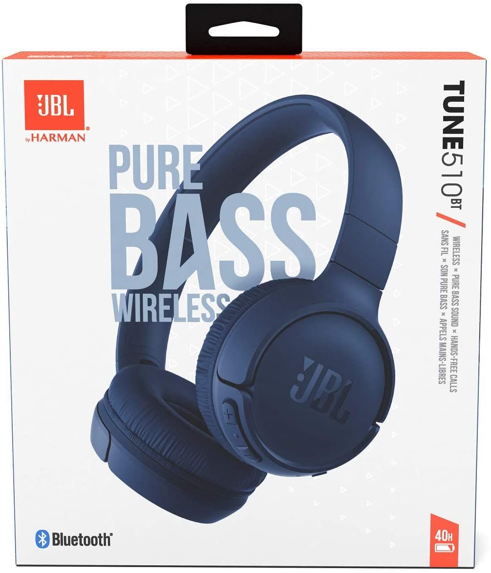 JBL CUFFIA CON MICROFONO BT 510BT BLUE