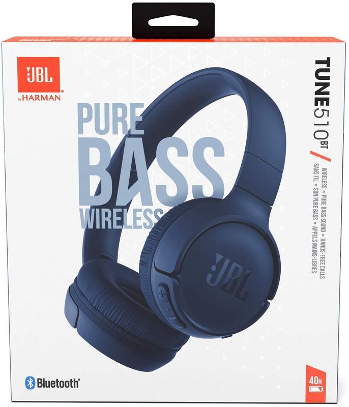JBL CUFFIA CON MICROFONO BT 510BT BLUE