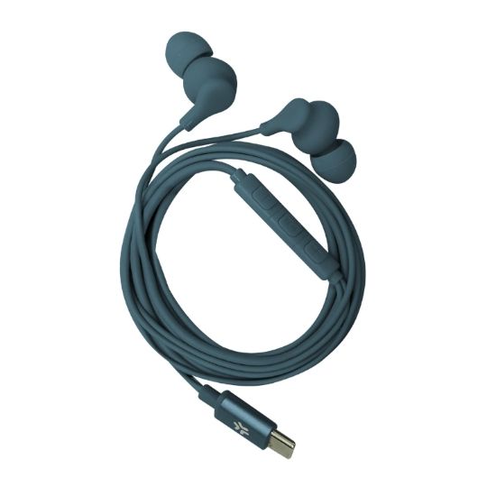 CELLY AURICOLARI USB-C STEREO WIRED EARPHONE BLUE