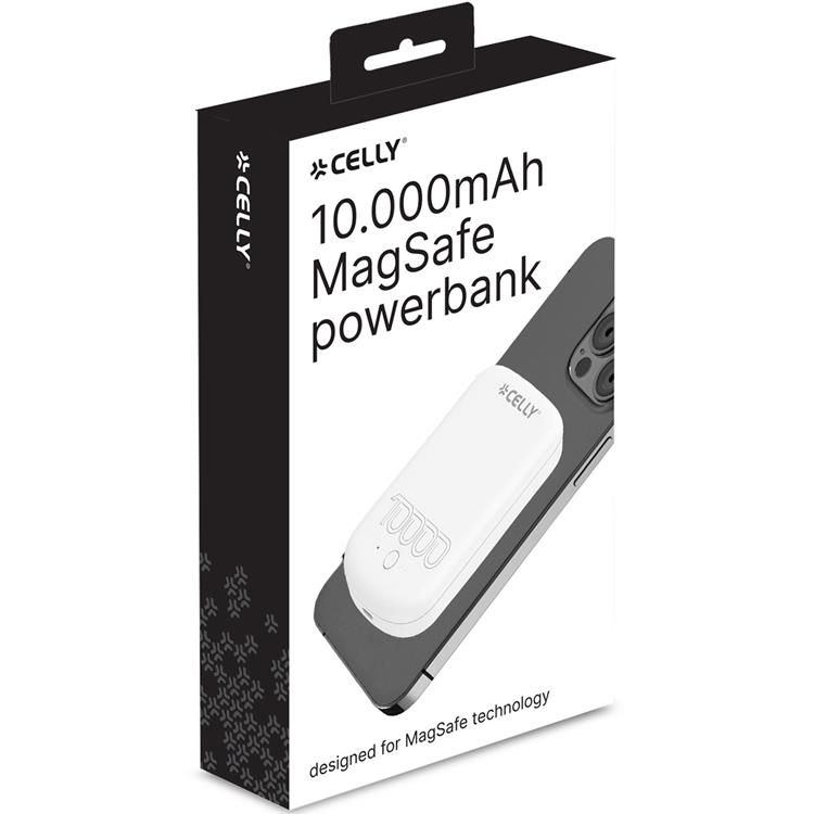 CELLY MAGSAFE POWERBANK 10000MAH PRO WHITE