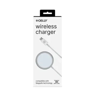 CELLY MAGSAFE WIRELESS CHARGER PRO WHITE