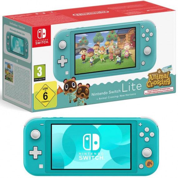 Switch lite Console Animal Crossing Turquoise