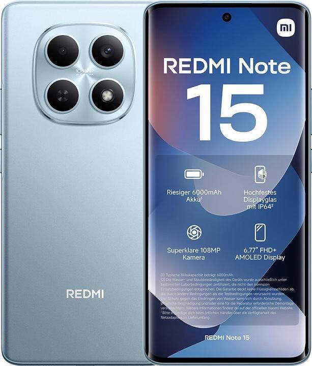 XIAOMI REDMI NOTE 15 DS LTE ITA GLACIER BLUE
