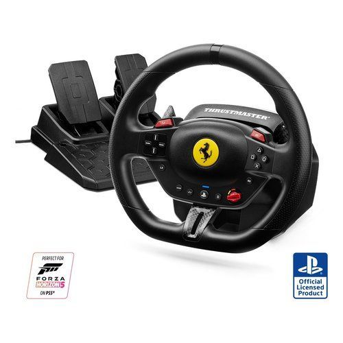 THRUSTMASTER VOLANTE + PEDALIERA T98 FERRARI ED PS5/PS4/PC