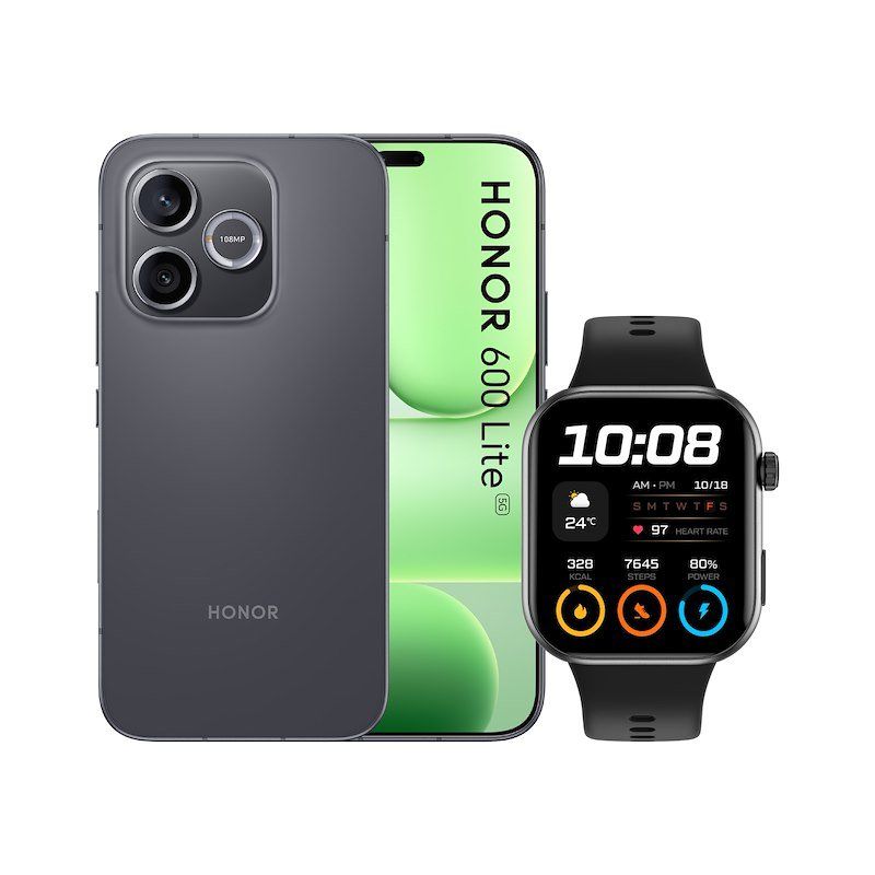 KIT BUNDLE HONOR 600 LITE 5G 8/256 BLACK + SMARTWATCH 2I