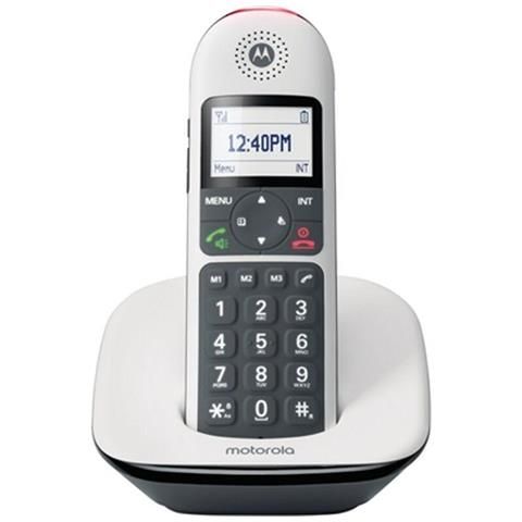 MOTOROLA CORDLESS DECT CD5001 VIVAVOCE TASTI GRANDI AMPLIFICATION SOUND