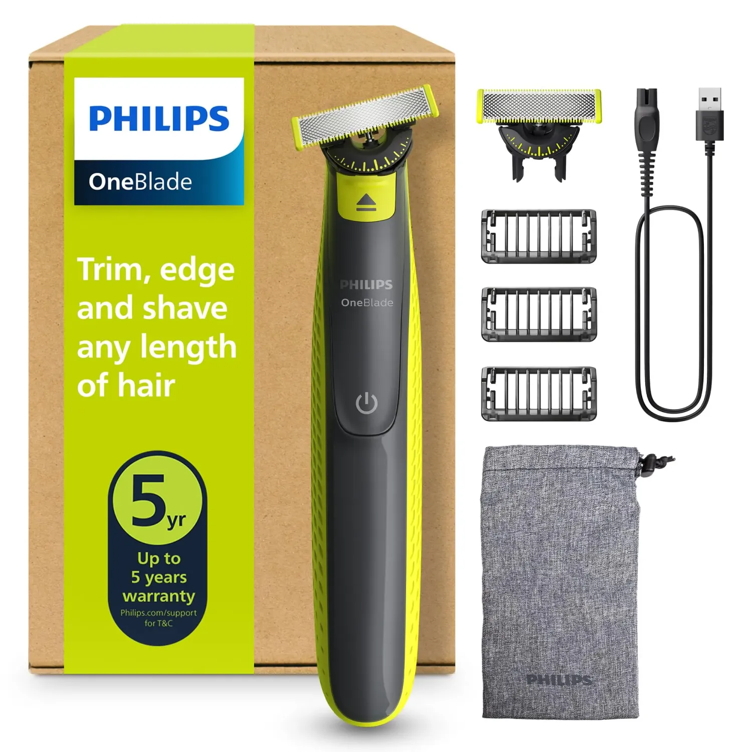 PHILIPS ONEBLADE 360 REGOLABARBA 3 MISURE QP2724/31