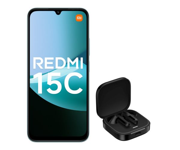 KIT BUNDLE XIAOMI REDMI 15C 4/128 ITA MINT GREEN + BUDS 6 ACT