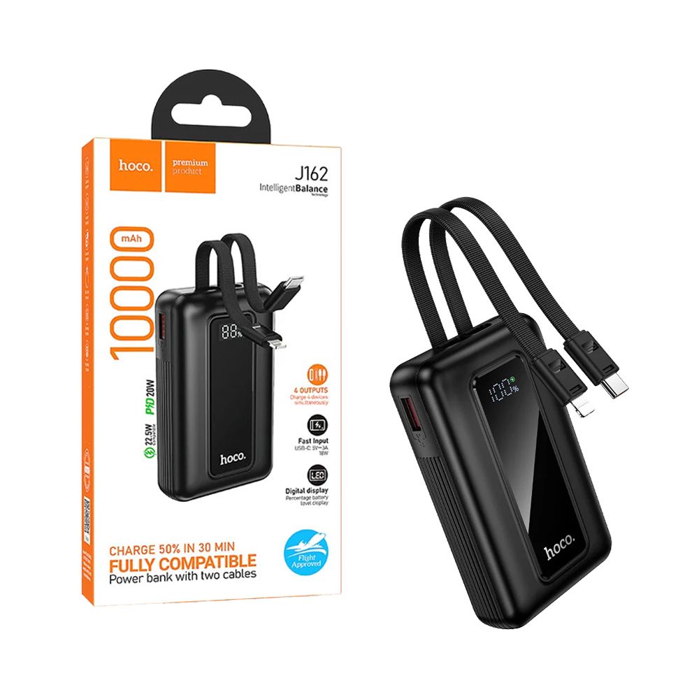 POWERBANK HOCO FAST CHARGE 10000MAH PD TYPE-C BLACK
