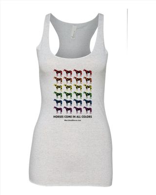 Ladies Pride Flag Horse Tank Top