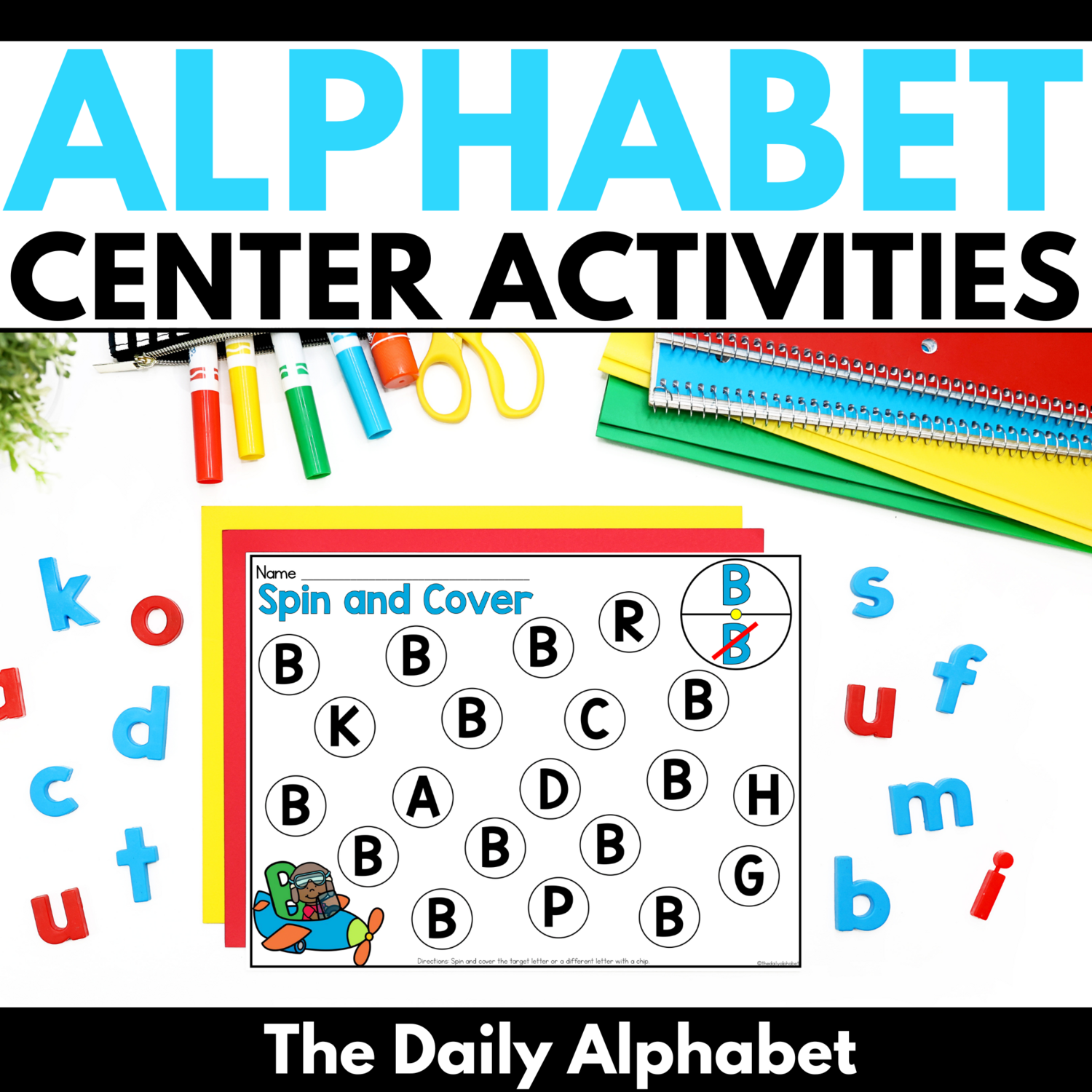 Alphabet Literacy Centers Visual Discrimination Letter Recognition